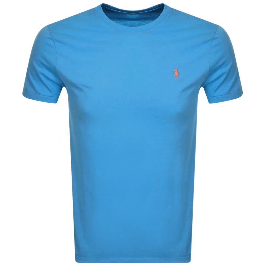 Alternative Image for ProductRalph Lauren Crew Neck Slim Fit T Shirt Blue1